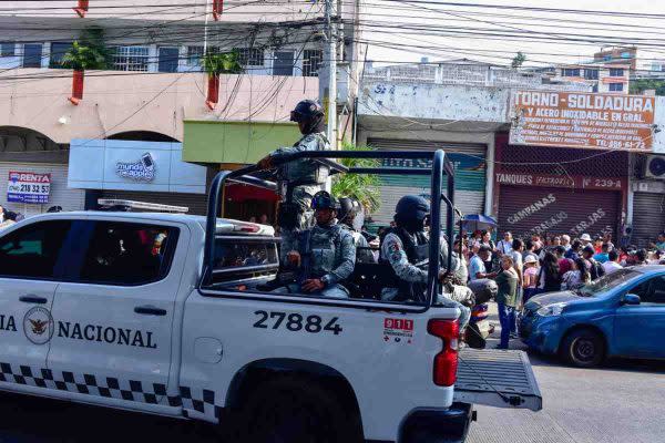 La Guardia Nacional vigiló zonas consideradas como focos rojos 