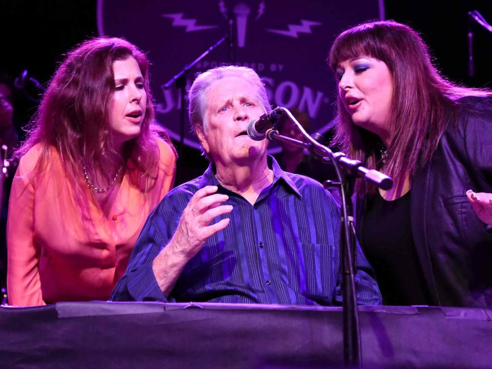 <p>Jeff Kravitz/FilmMagic</p> Wendy Wilson (left), Brian Wilson and Carnie Wilson performing at Brian Fest: A Night To Celebrate The Music Of Brian Wilson in March 2015 in Los Angeles