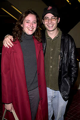 Edoardo Ballerini and woman at the West Hollywood premiere of United Artists' The Claim