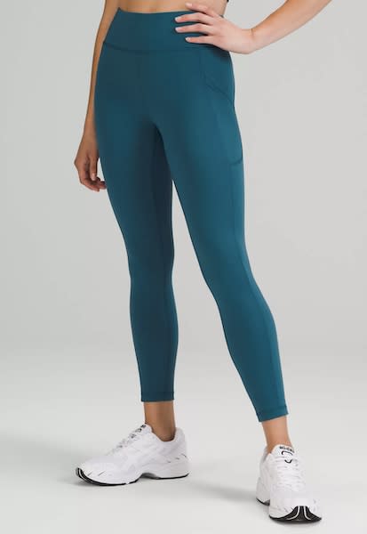 NEW! Lululemon High Rise Tight 25” Size 2 Leopard Camo Blue Nile