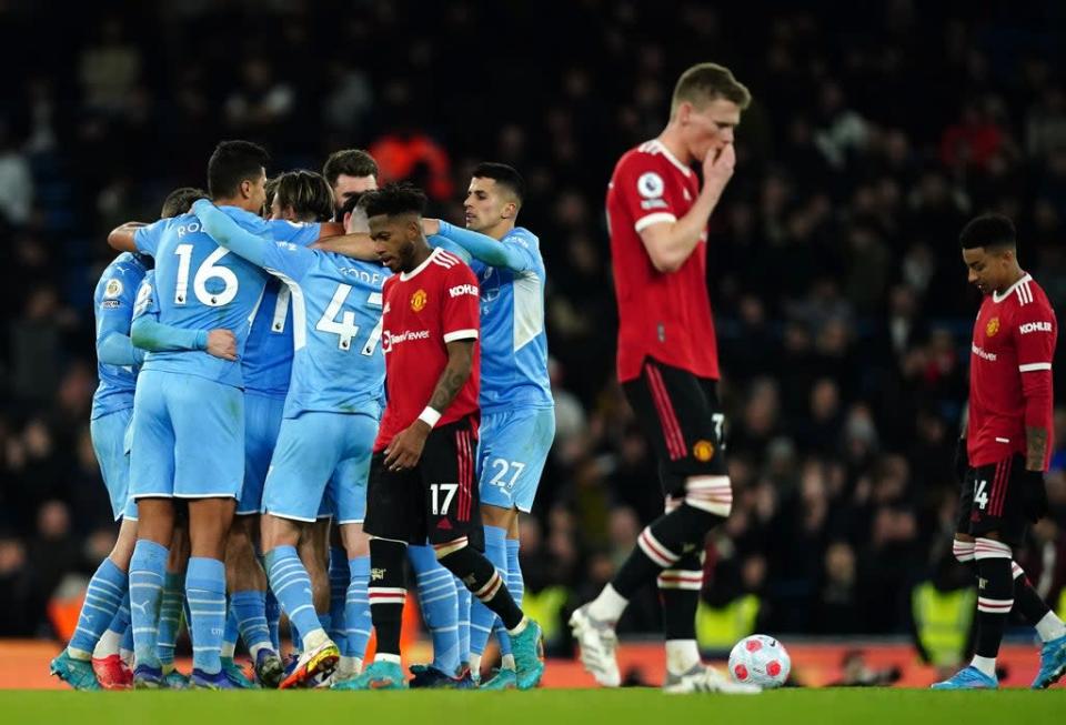 Manchester United were humiliated by rivals Manchester City last weekend (Martin Rickett/PA) (PA Wire)