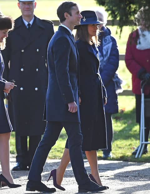 Pippa Middleton and her husband James Matthews  - Credit: PA