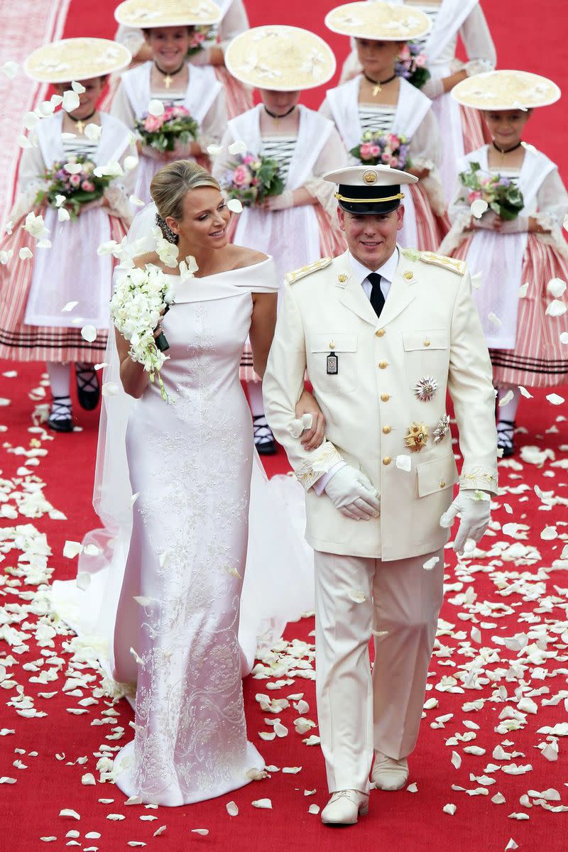 2011: Charlene Wittstock and Albert II of Monaco