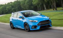 <p>The latest Ford Focus RS is a 350-hp, all-wheel-drive bottle rocket vaguely shaped like an economy car. Driving one is the first step to realizing your inner Ken Block, if you're into that sort of thing. <a rel="nofollow noopener" href="https://www.caranddriver.com/reviews/2017-ford-focus-rs-vs-2017-honda-civic-type-r-comparison-test" target="_blank" data-ylk="slk:The quickest example we've tested;elm:context_link;itc:0;sec:content-canvas" class="link ">The quickest example we've tested</a> shot to 60 mph in 4.5 seconds and through the quarter-mile in 13.4 at 103 mph. Even though the Ford lost out to the Honda Civic Type R in a two-car comparison test, it remains one of the wildest hot hatches ever sold in the U.S.</p>