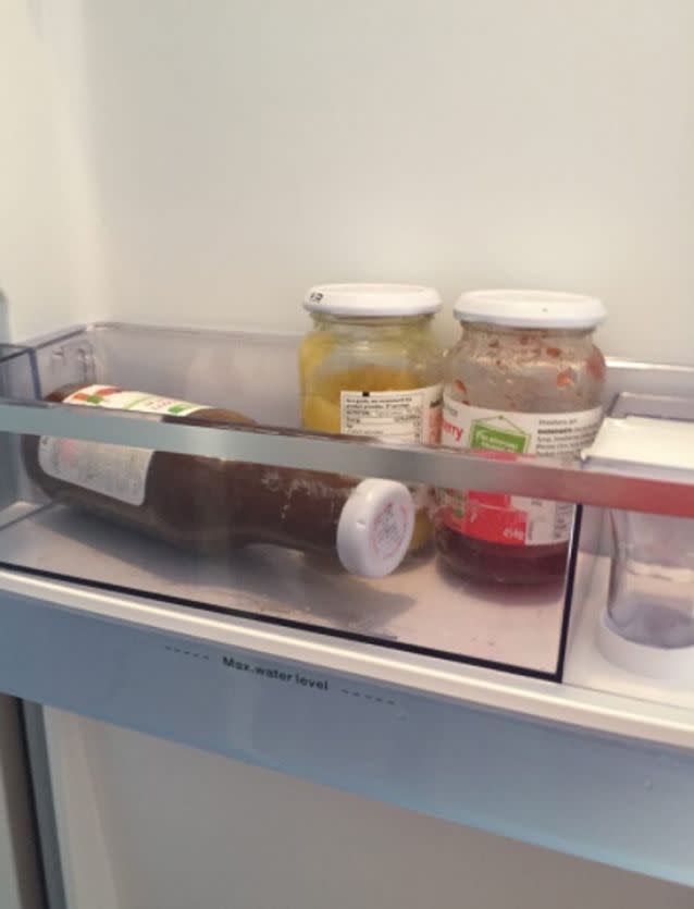 Ms Forde said she found used products in the fridge. Source: Jacinta Forde