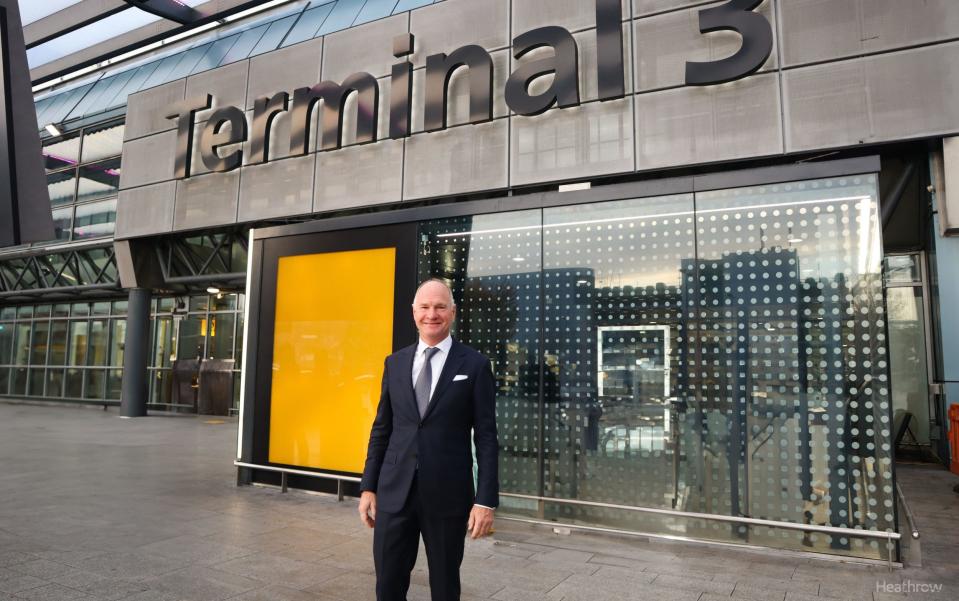 Heathrow's new chief executive Thomas Woldbye began his new job today