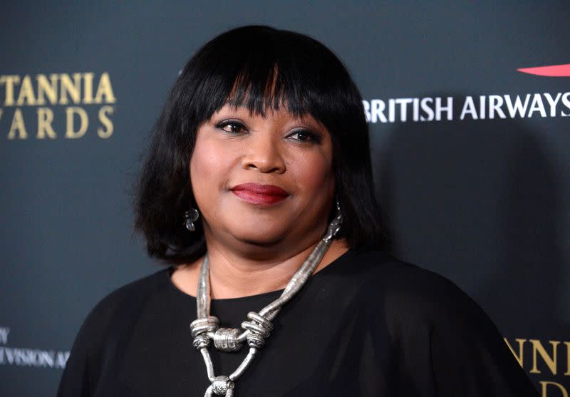 FILE PHOTO: Zindzi Mandela, former South African president Nelson Mandela's daughter, attends the BAFTA Los Angeles Britannia Awards in Beverly Hills