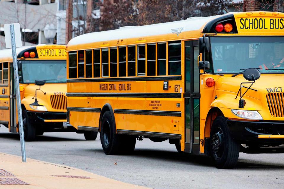 <p>Christian Gooden/St. Louis Post-Dispatch via AP</p> Missouri Central School Bus