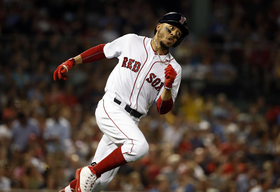 Mookie Betts and the Red Sox have won eight straight games, making them the easy choice for No. 1 this week in our MLB Power Rankings. (AP)