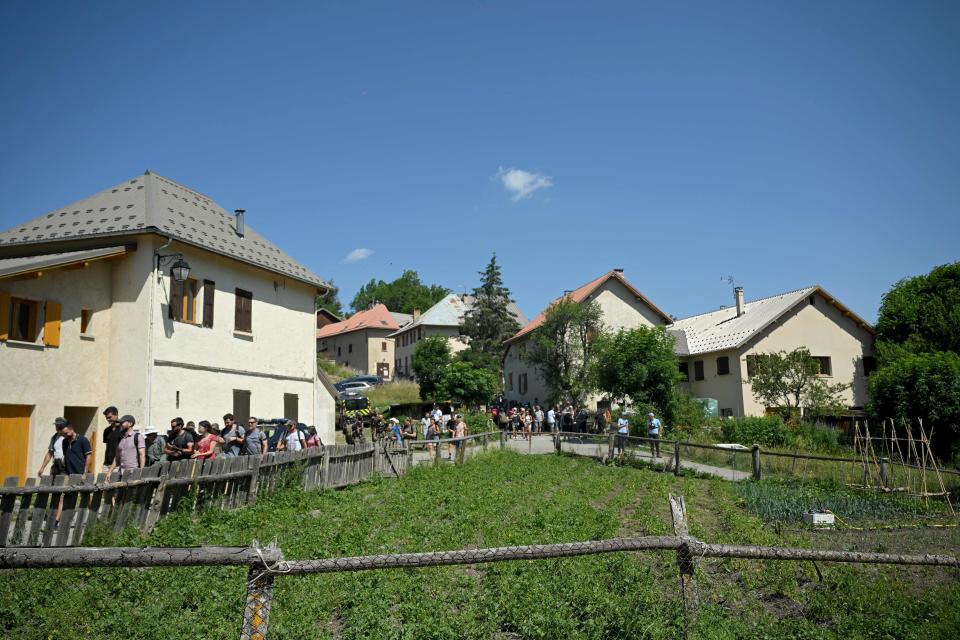 Nearly 500 volunteers joined the search teams looking for Emile, who disappeared from this grandparents’ home in Haut-Vernet on Saturday (AFP via Getty Images)