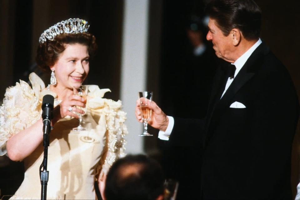Special relationship: The Queen with Ronald Reagan  (Getty Images)