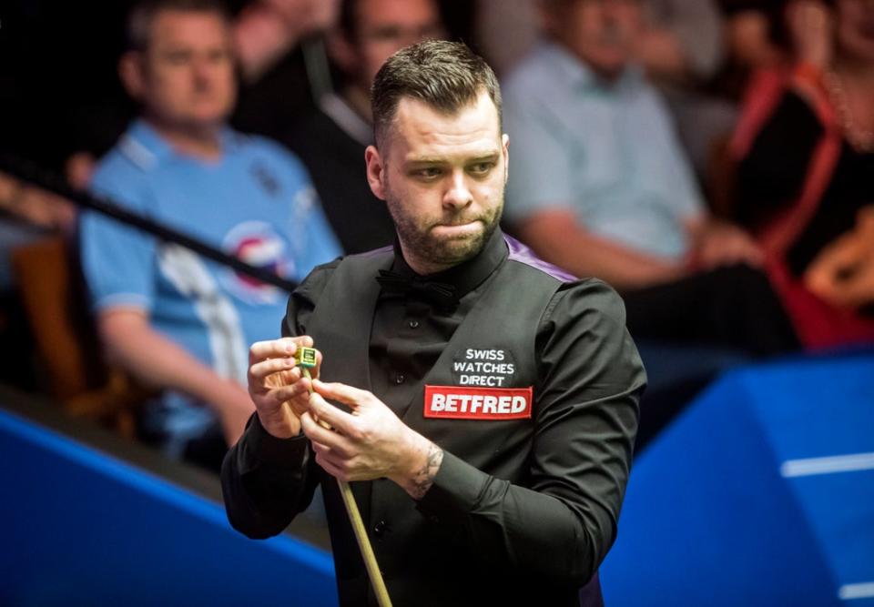 Jimmy Robertson set a new record in the fifth frame (Danny Lawson/PA) (PA Archive)