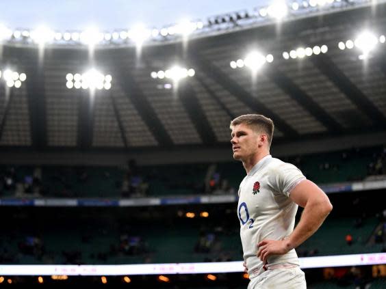 Owen Farrell was praised by Eddie Jones for his captaincy skills in England’s win over Ireland (Getty)