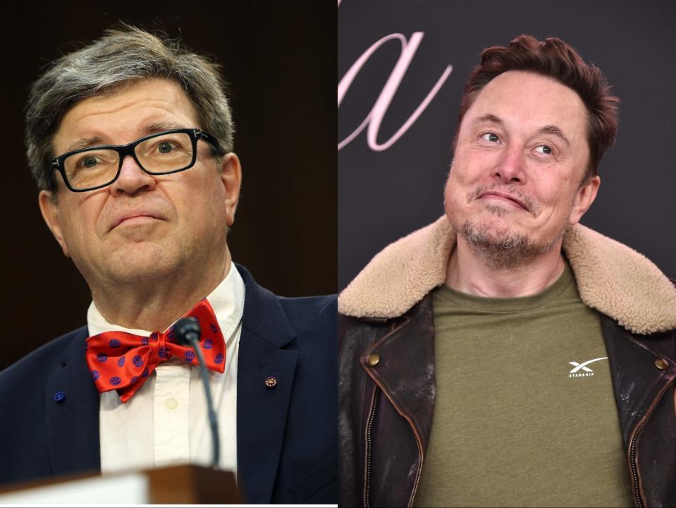 Yann LeCun und Elon Musk. - Copyright: Kevin Dietsch, Lisa O'Connor, Getty Images; BI