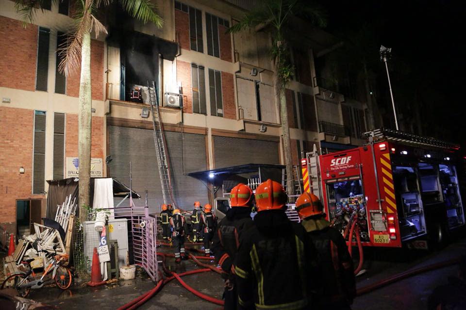 SCDF firefighters on the scene. (Photo: Facebook/SCDF)