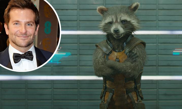 Bradley Cooper is the voice of Rocket Raccoon