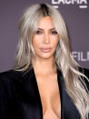 <p>At the 2017 LACMA Art and Film Gala, West sported platinum blond mermaid waves. (Photo: Image Press / BACKGRID) </p>