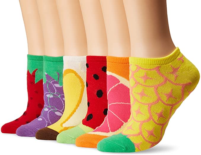 K. Bell Socks womens 6 Pack Novelty Crew Socks. Image via Amazon.