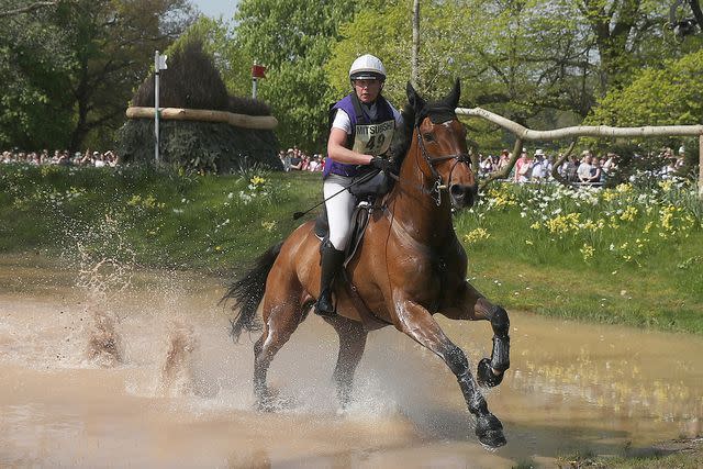 <p>Associated Press</p> Campbell pictured at the Mitsubishi Motors Badminton Horse Trials in 2018