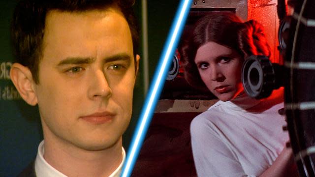 Go Olivia Hanks! Colin Hanks took to Instagram over the weekend to share a story about his awesome 4-year old daughter Olivia's first experience with the original <em>Star Wars</em> trilogy, and how she noticed there are barely any females. (She's right -- there are almost no women in the entire original trilogy.) NEWS: Are Rooney Mara & Tatiana Maslany Joining the ‘Star Wars’ Universe? "So, the other night, on May the 4th to be exact, I sat down with my 4 year old daughter and showed her <em>Star Wars: A New Hope</em>. It was her first time watching it. She loved it. Her favorite character was Princess Leia. She kept asking 'Where is Princess Leia?'" Colin wrote. "A few nights later, I show her <em>Empire Strikes Back</em> (or as she called it 'The Emperor stripes back) and within four minutes of watching the movie she says, 'It's so tiring watching these movies. It's always boys, boys, boys and there's only one girl.'" "I could not of been more proud of her," Colin continued. "So today I take her to Toys 'R' Us to buy her a light saber and a Princess Leia toy. After being told that the light sabers were 'in the boys section', she picks out the light saber of her choosing and asks about the Princess Leia toy. One problem: they only had the 'slave Leia'. As you can see, sad depressing, 'slave Leia'. So wrong." NEWS: Watch How This Adorable Little Boy Reacts to Watching 'Star Wars' For the First Time The 37-year-old actor finished the story by sharing gratitude for his daughter showing him a different perspective. "The only good to come from this is that, once again, my daughter makes me look at the world in a whole new light," he wrote. WATCH: Oscar Isaac Talks ‘Moving’ Moment at ‘Star Wars Celebration’: ‘I Definitely Got Emotional’ <em> Star Wars: The Force Awakens</em> producer Kathleen Kennedy, along with director J.J. Abrams, acknowledged during a panel discussion last month that Star Wars has absolutely had a lack of gender representation in the past and promised it was something they will address moving forward. "I have two girls too so," said Kathleen. "So I'm under a lot of pressure." Looking forward to it! Get a first look at new scenes from <em>The Force Awakens</em> below!