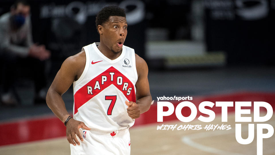 In a move that was surprising to many in the NBA, the Toronto Raptors did not deal PG Kyle Lowry at the trade deadline. (Photo by Nic Antaya/Getty Images)