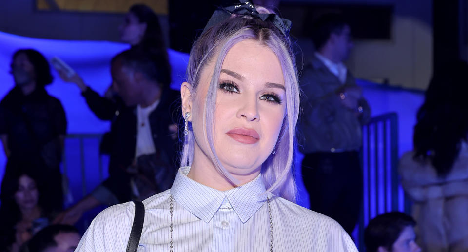 Kelly Osbourne, who is pregnant with first child and has gestational diabetes, attends the Dior Men's Spring/Summer 2023 Collection on May 19, 2022 in Los Angeles, California. (Photo by Amy Sussman/Getty Images,)