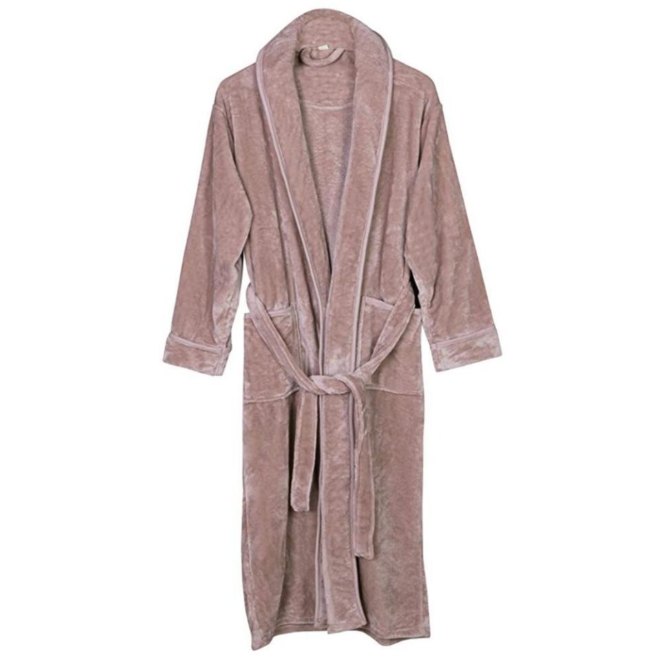 1) Fleece Bathrobe