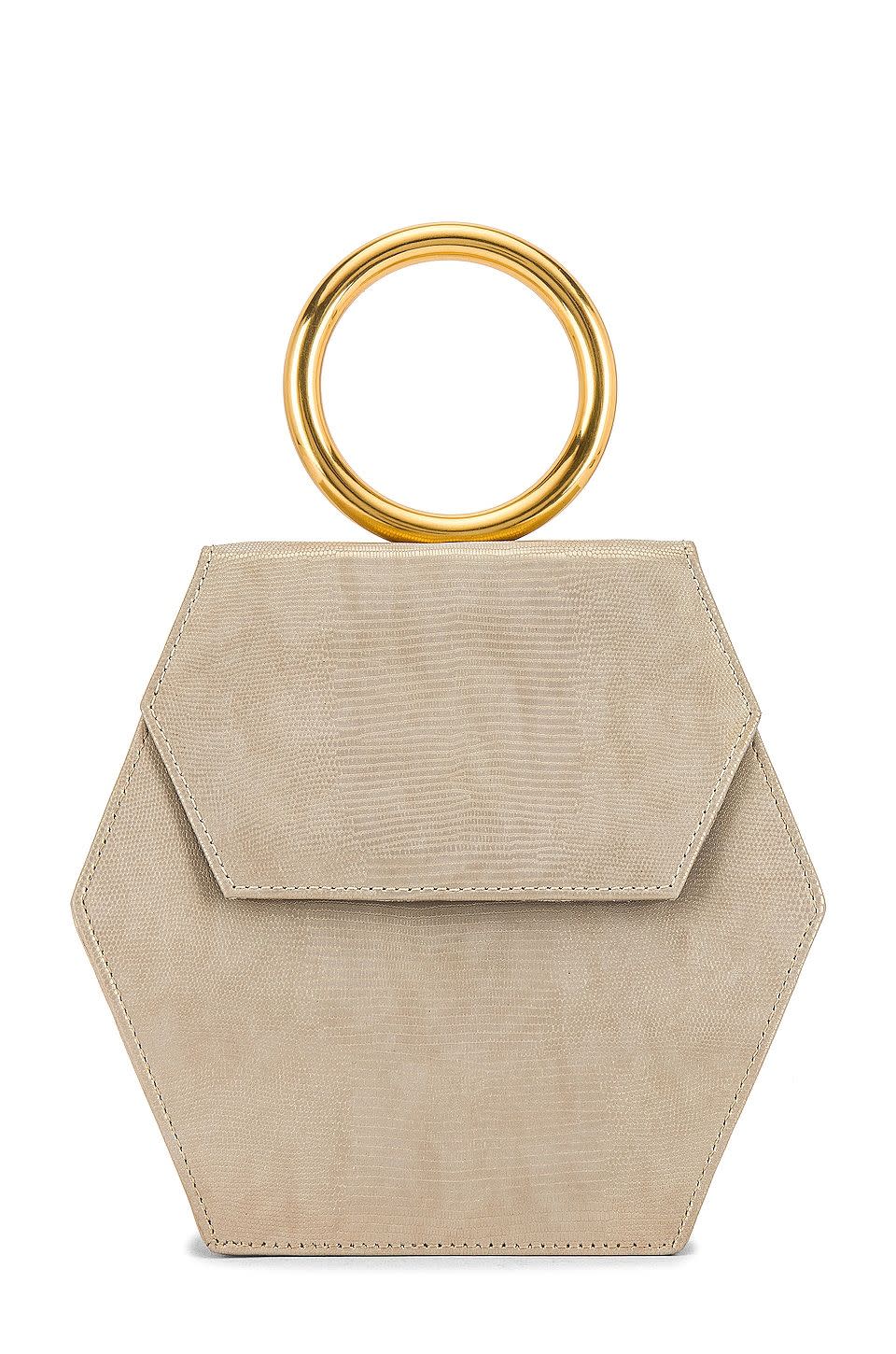 3) Zuri Gold Clutch Bag