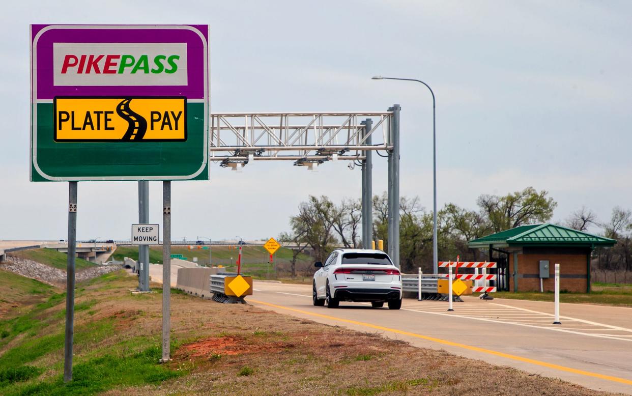 Oklahoma Gov. Kevin Stitt said a new agreement guarantees the turnpike plate pay system can read Chickasaw Nation license plates, although it already had that ability.