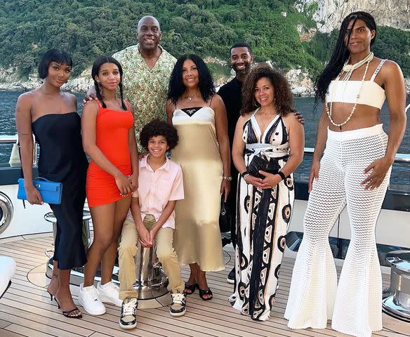 <p>Magic Johnson/Instagram</p> Magic Johnson and his family