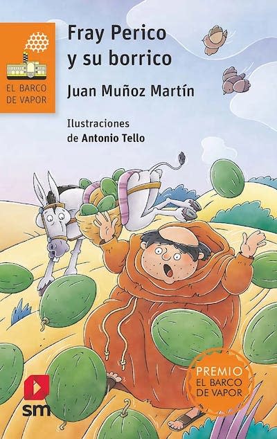 Portada de Fray Perico y su borrico, de Juan Muñoz e ilustrado por Antonio Tello Gil. SM