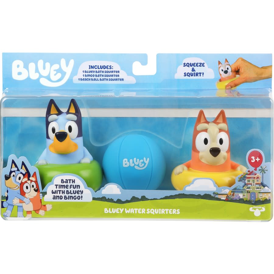 Bluey Bath Squirters 3 Pack, $18