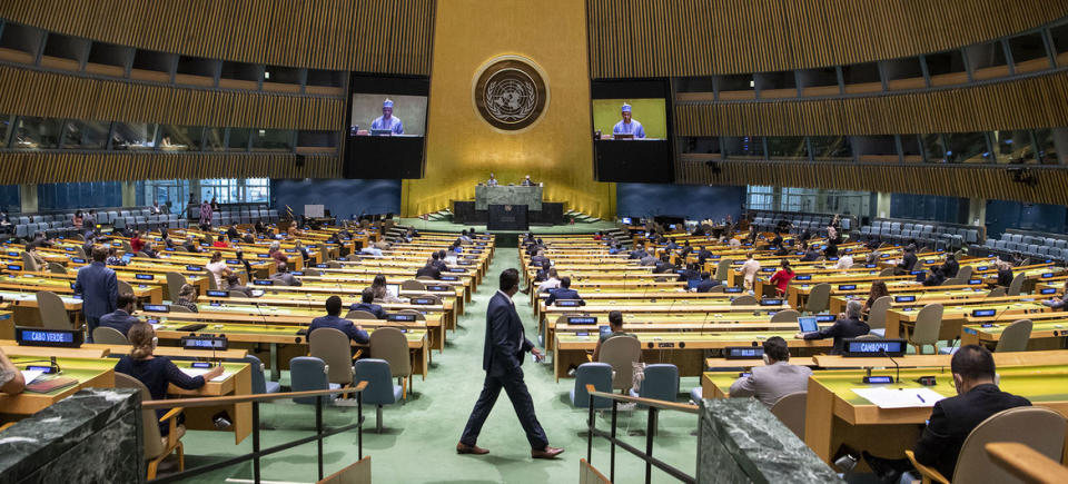 ▲聯合國大會在聯合國總部開議，今年共計13國為台灣仗義執言。（圖／聯合國網站）