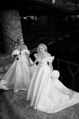 <p>@rossini_photography</p> Rebel Wilson and Ramona Agruma on their wedding day on Saturday, September 28th in Sardinia, Italy.