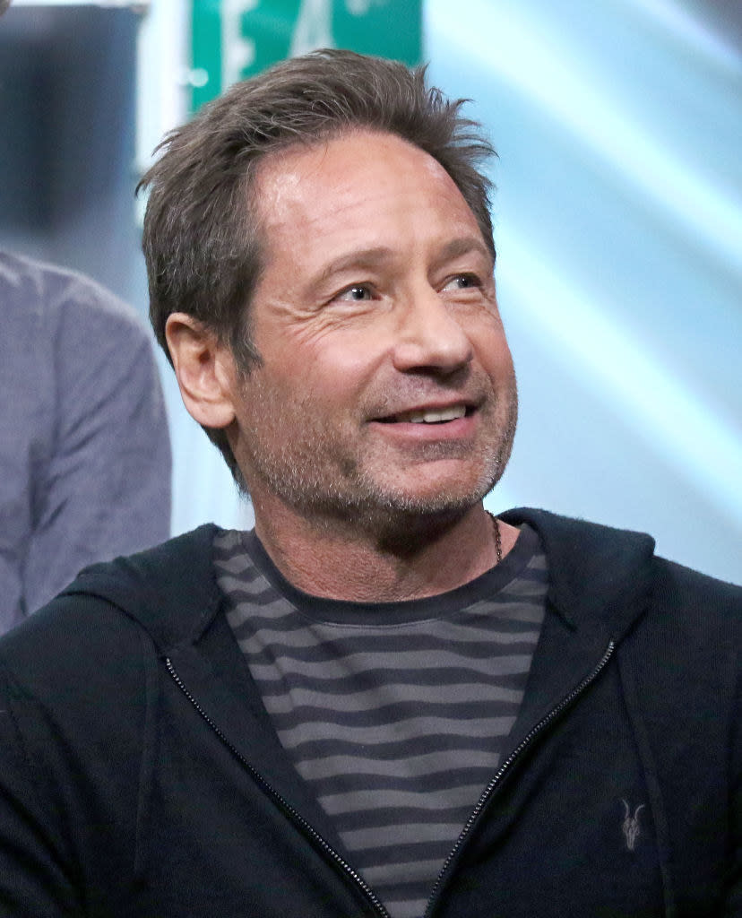 Closeup of David Duchovny