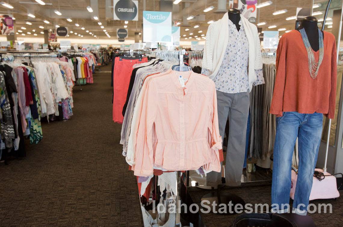 Casual clothes are for sale at a Nordstrom Rack in Boise, Idaho in this file photo.