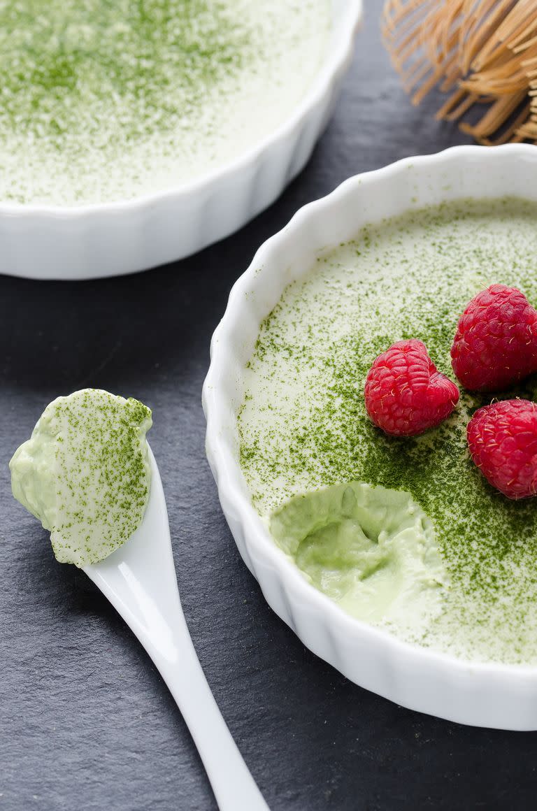 matcha panna cotta st patricks day desserts