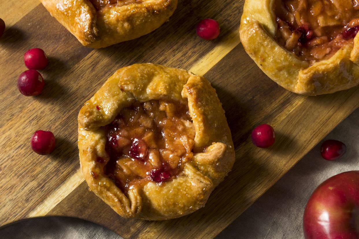 Sweet Homemade Apple Cranberry Tart Ready to Eat