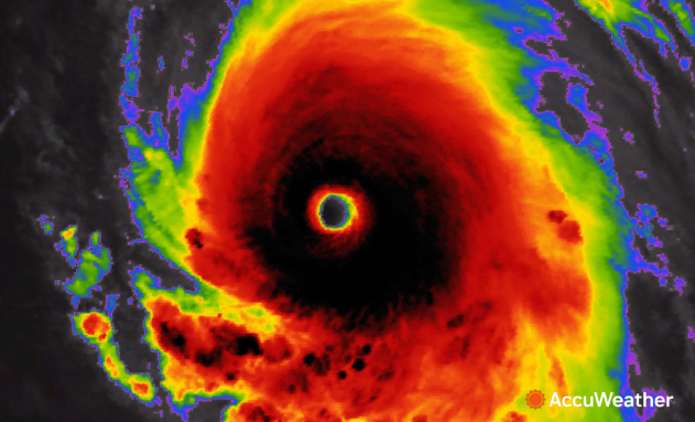 Category 5 Hurricane Lee late on Sept. 7, 2023.