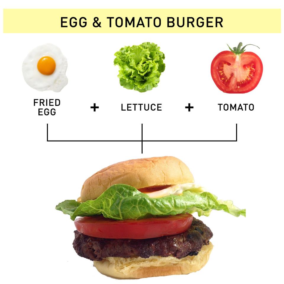 91. Egg & Tomato Burger