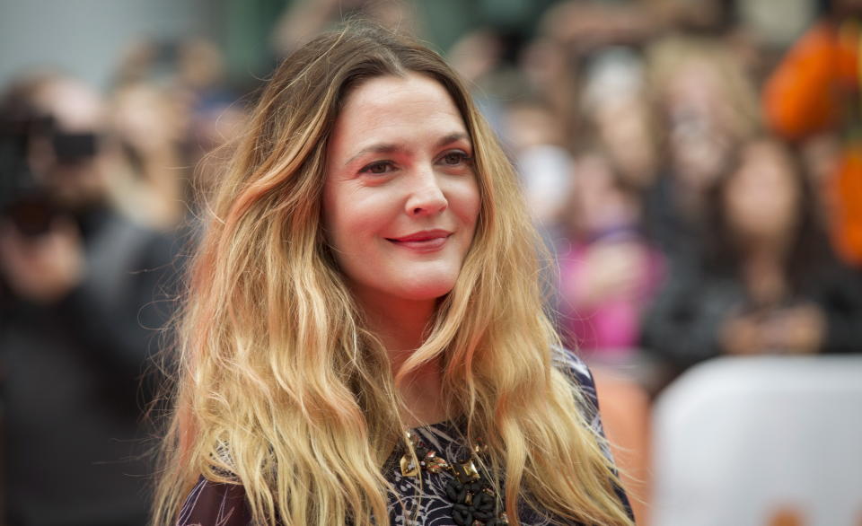 Drew Barrymore arrives on the red carpet for the film 