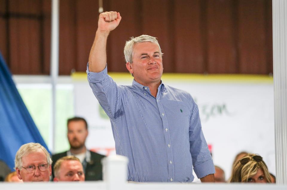 U.S. Rep. James Comer,  R-Ky., at the annual Fancy Farm picnic