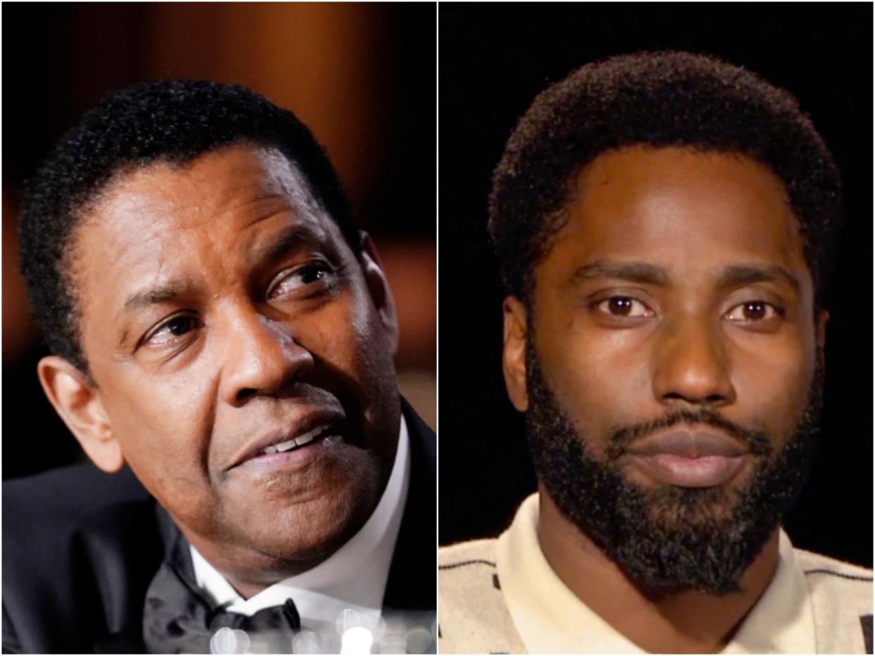 Denzel Washington and his son, actor John David Washington (Getty)