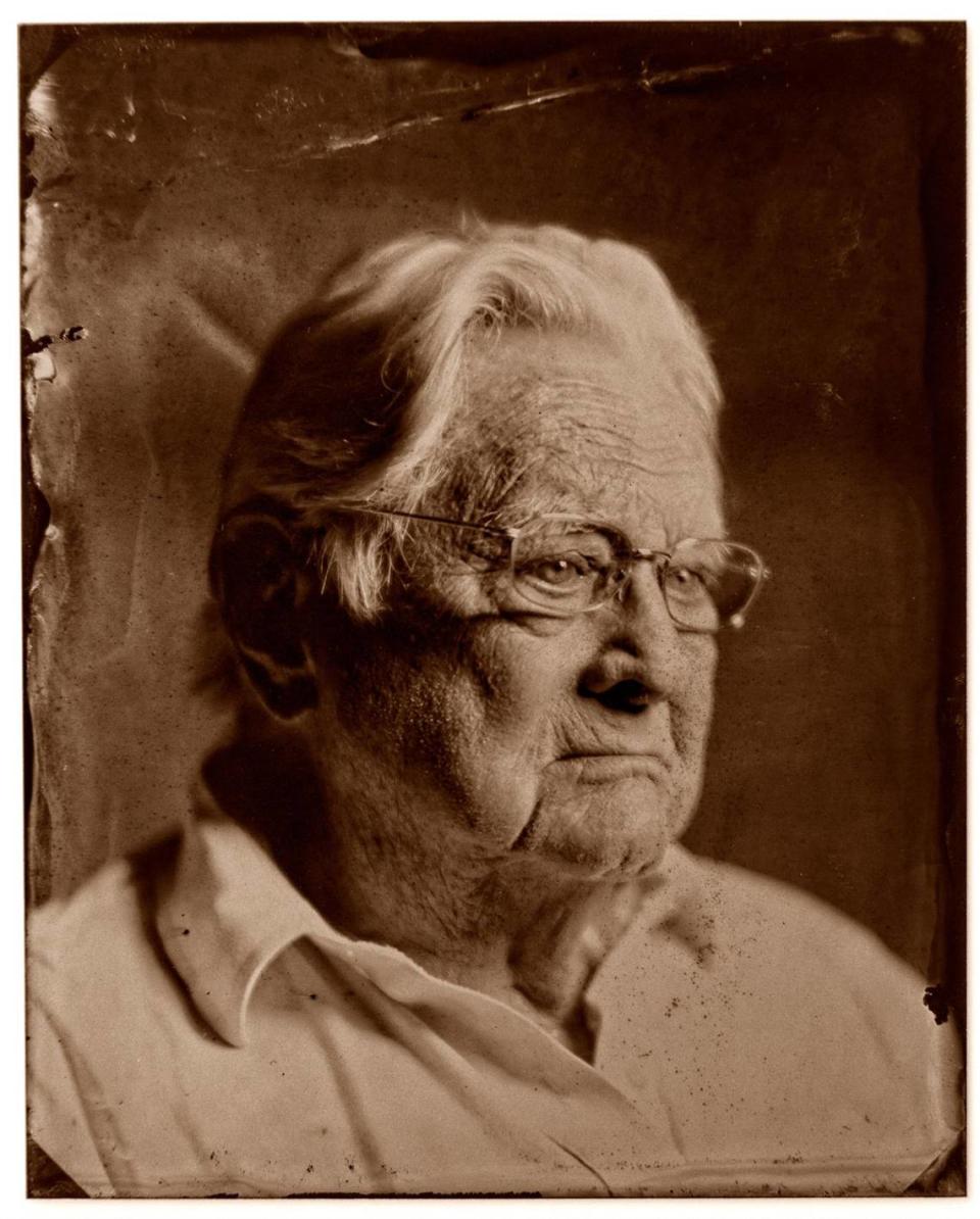 Jim Hellard, photographed Sept. 18, 2023. Photographer Mark Cornelison used a method called wet plate collodion from before the Civil War. (Mark Cornelison)