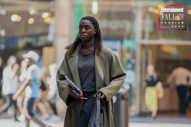 <p>Sophie Mutevelian/Peacock</p> Lashana Lynch in 'Day of the Jackal'