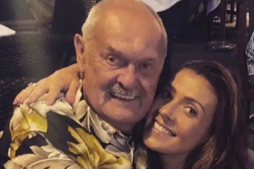 Kym Marsh with her father