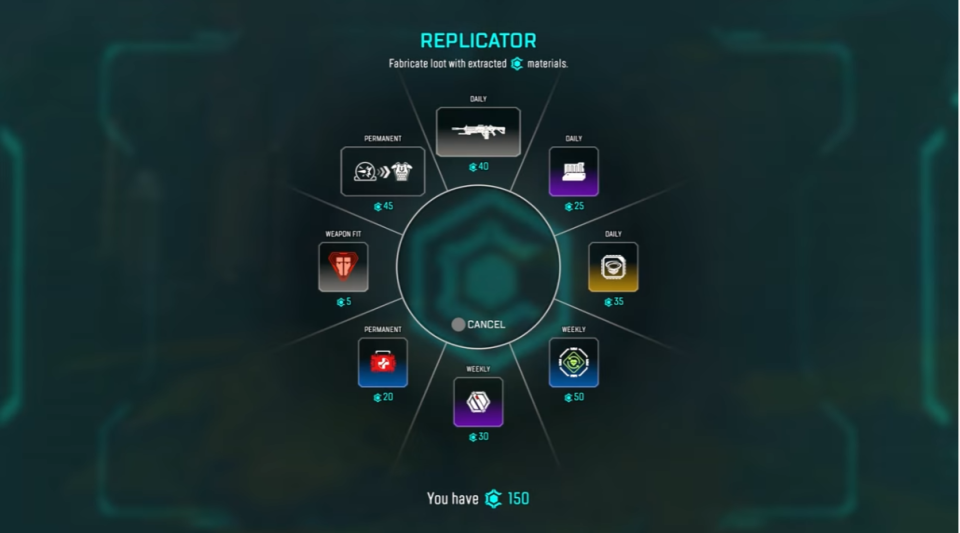 Apex Legends crafting system 