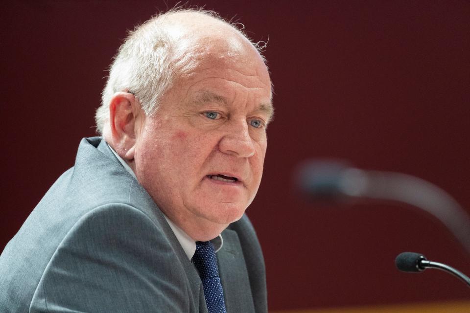 Frederick C. Prehn is shown during a meeting of the Natural Resources Board Wednesday, Feb. 23, 2022, at the Department of Natural Resources in Madison.