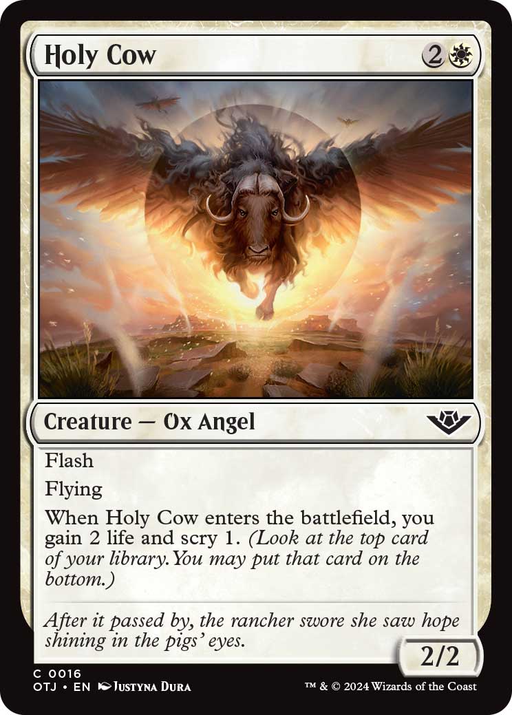 Holy Cow from MTG Outlaws of Thunder Junction
