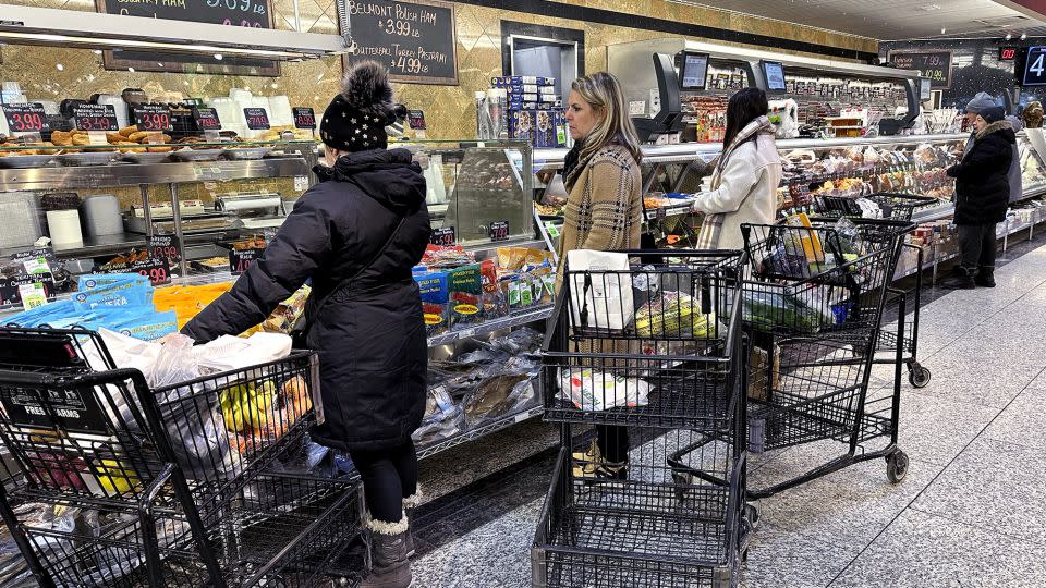 Price increases at grocery stores have been slowing significantly from a year ago. But other areas like housing remain elevated and are contributing to higher inflation. - Nam Y. Huh/AP